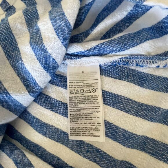 Old Navy Women's Fit & Flare Spring Summer Linen Blend Mini Dress Size M - Picture 8 of 10